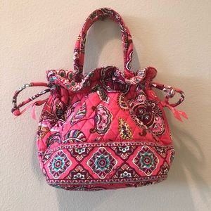 Vera Bradley drawstring bag - color me coral